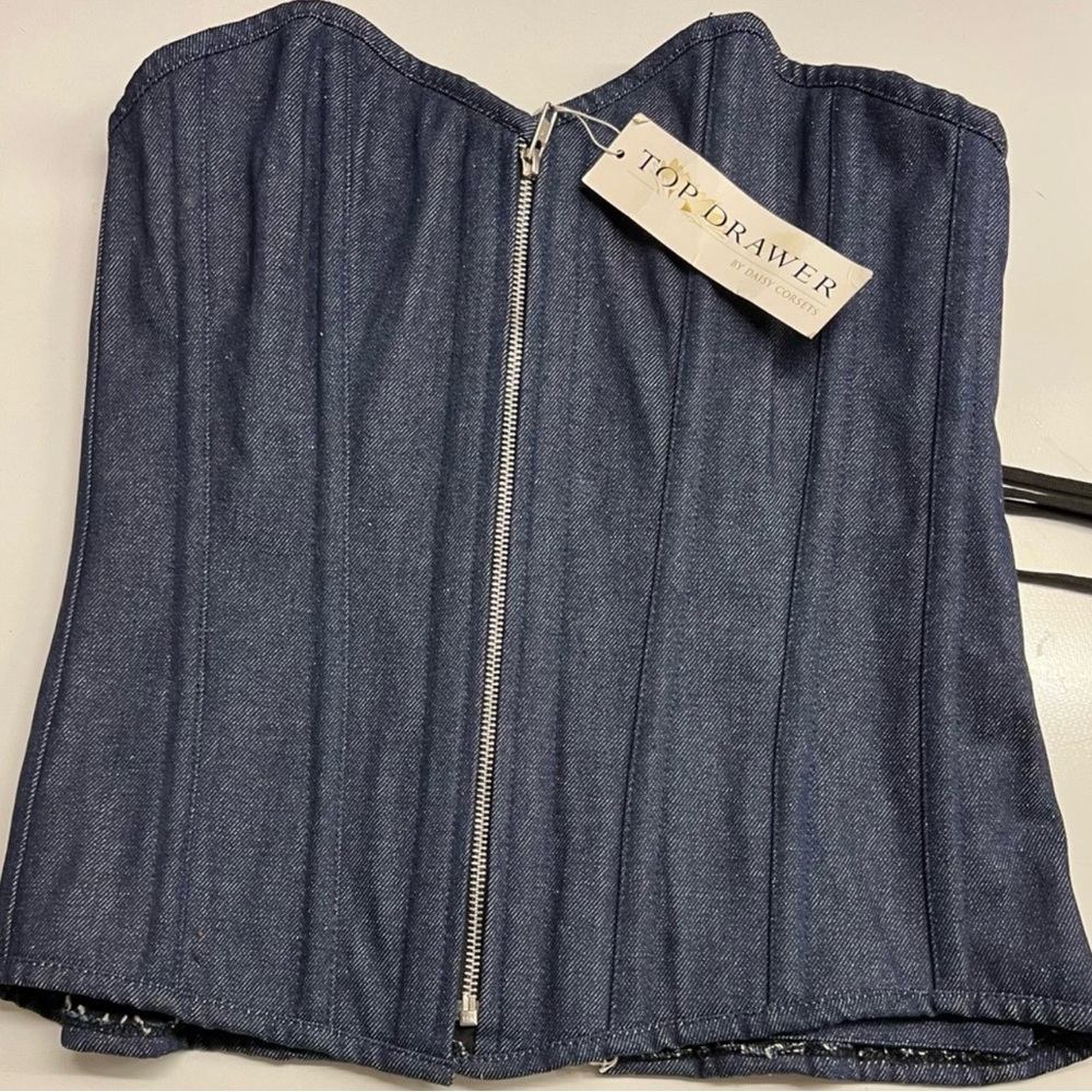 Top Drawer Blue Bandeau Corset